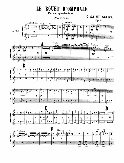 Horn 1/2 (D), 3/4 (E)