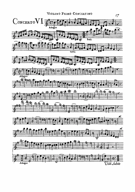 Violin I concertino