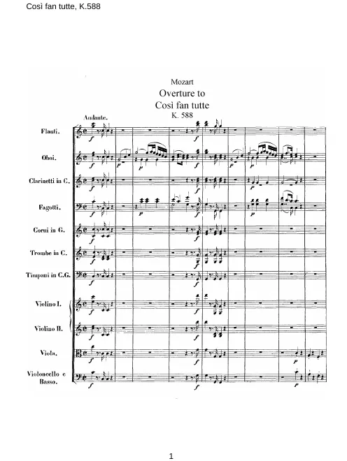 Complete Score (modern reprint)