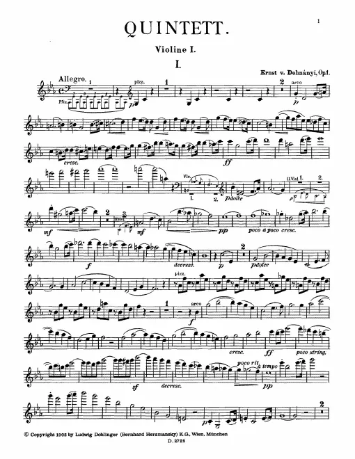 Complete score and string parts