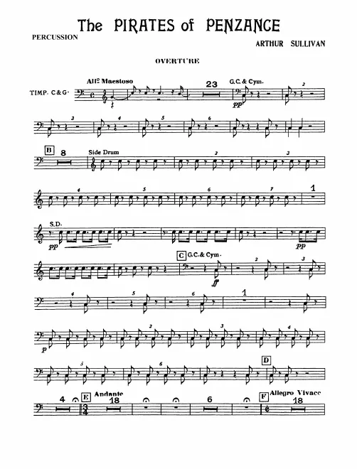 Timpani/Triangle/Snare Drum/Bass Drum/Cymbals