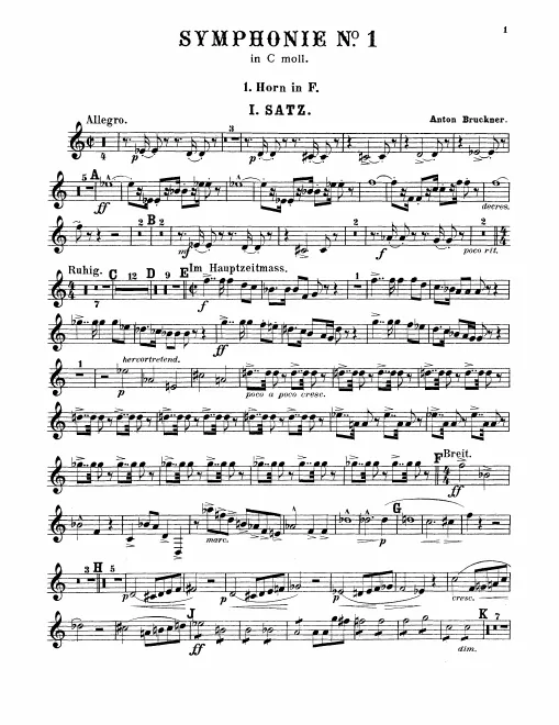 Horn 1, 2, 3, 4 (F)