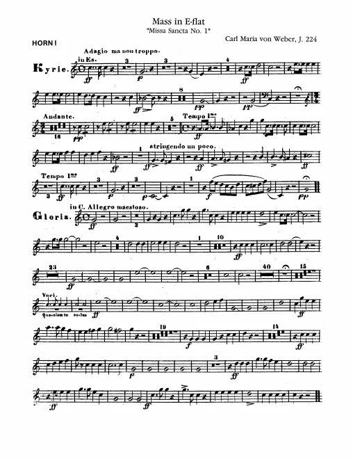 Horn 1, 2 (E/C)
