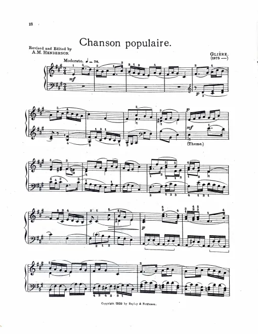 5. Chanson populaire