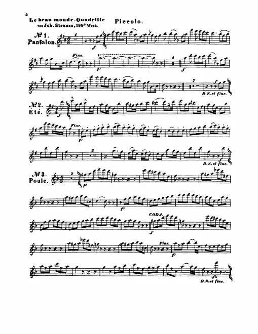 Piccolo, Flute