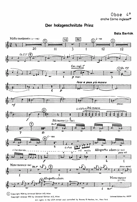 Oboe 4/English Horn 1