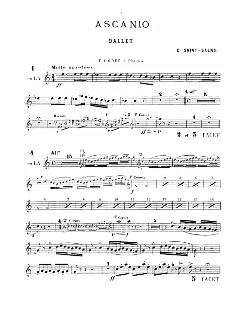 Cornet 1, 2, 3 (A/C)