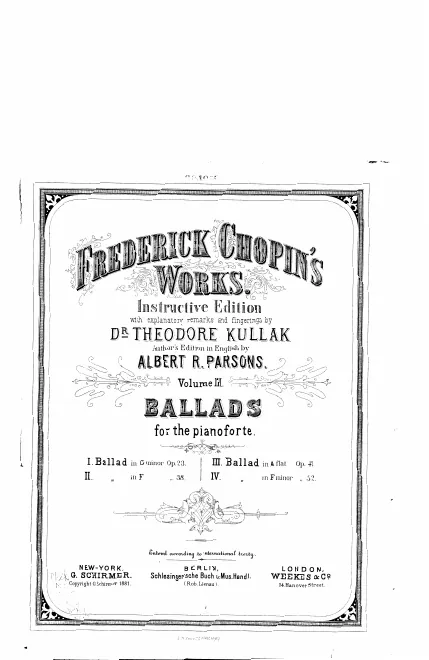 3. Ballades