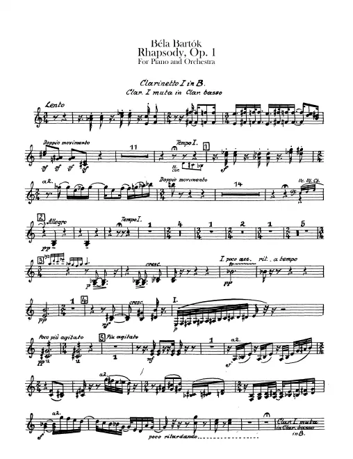 Clarinet 1, 2/Bass Clarinet