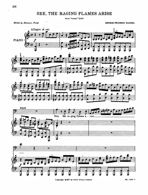 30. Aria: See, the raging flames arise (bass)