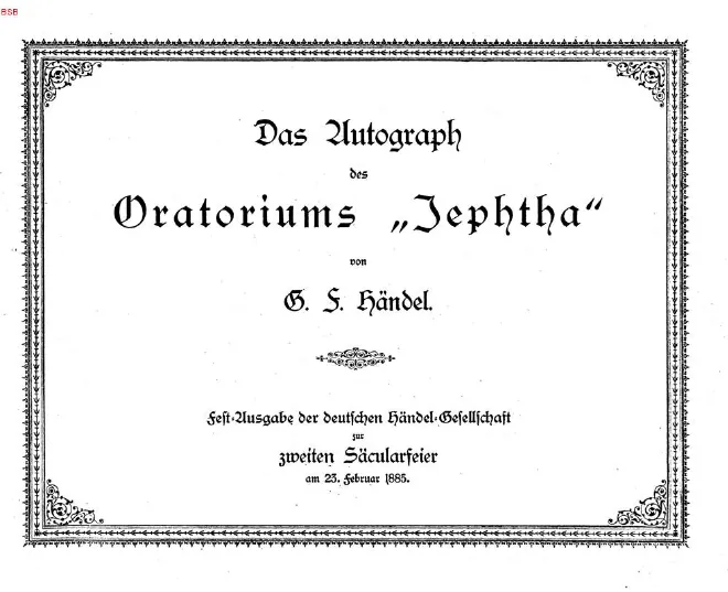 Complete Score (facsimile)