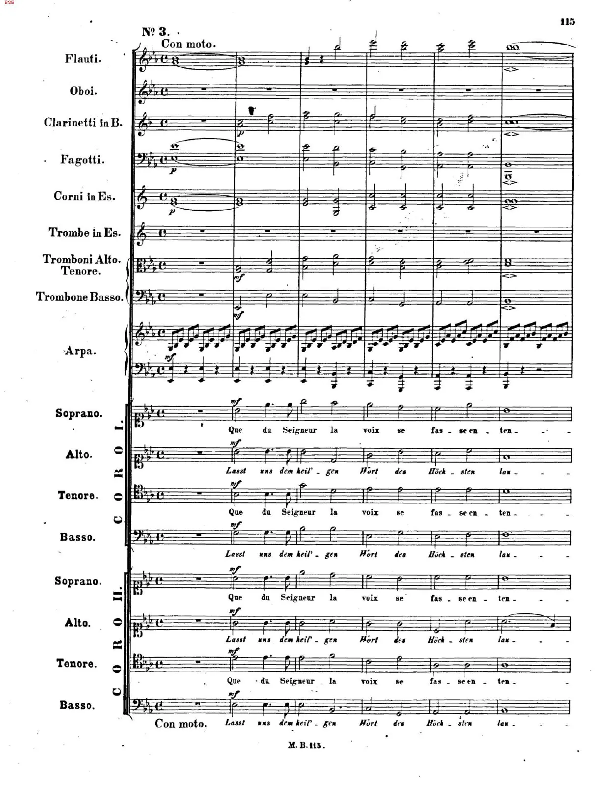 3. Doppel-Chor: Lasst uns dem heil'gen Wort