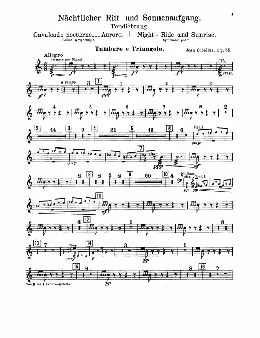 Snare Drum/Triangle, Tambourine, Bass Drum/Cymbals