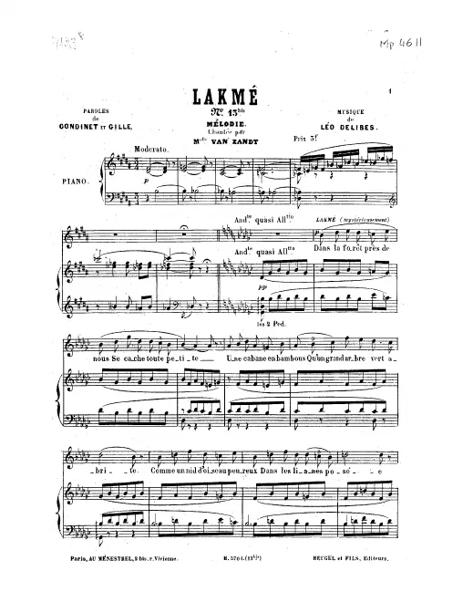 Act II. Mélodie: Dans la forêt