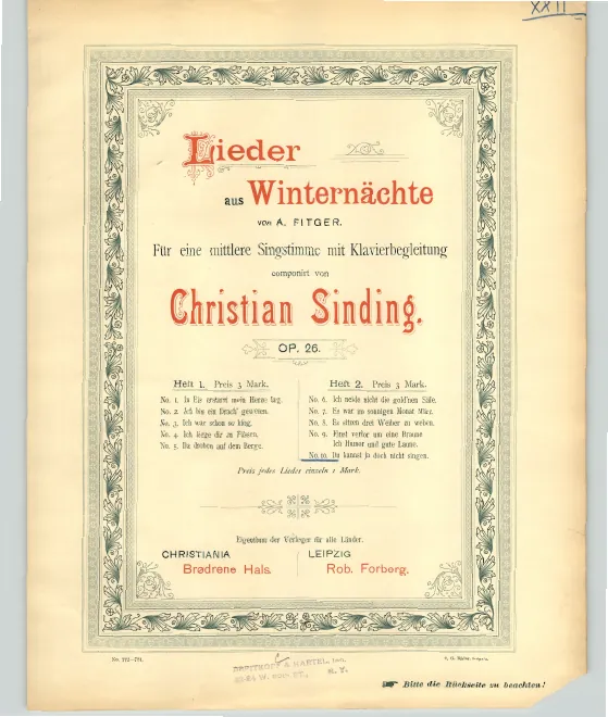 10. Du kannst ja doch nicht singen
