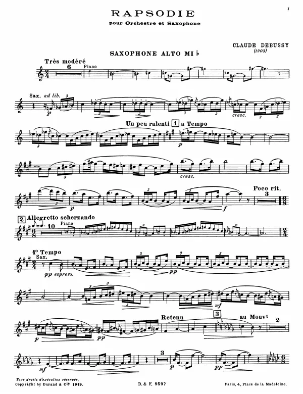 Alto Saxophone (E) Part