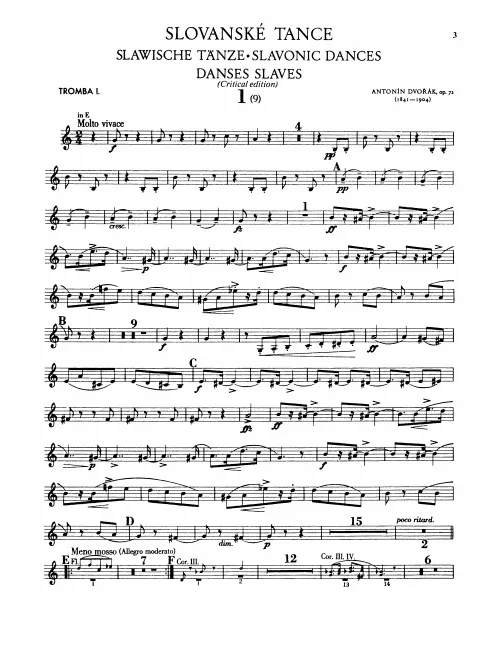 Trumpet 1, 2 (also transposed B♭)