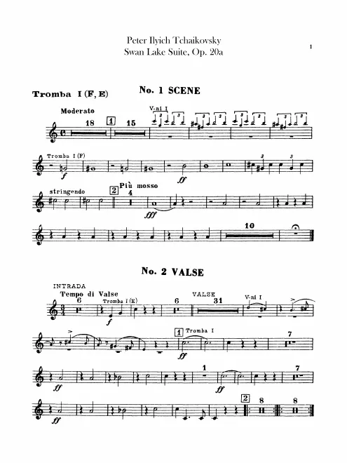 Trumpet 1, 2 (F, E)