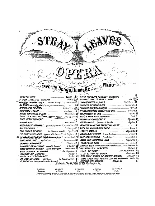Adaptation for solo voice (Transposed)