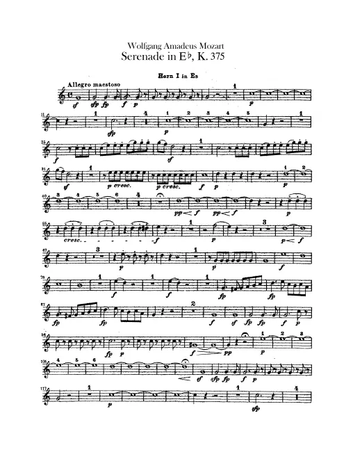 Horn 1, 2 (E)