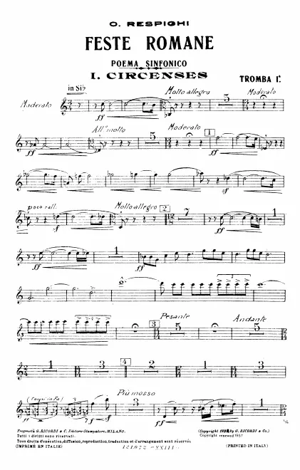 Trumpet 1, 2, 3, 4 (A/B♭/C)