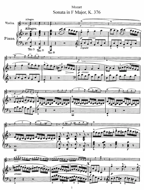 Complete Score and Violin Part