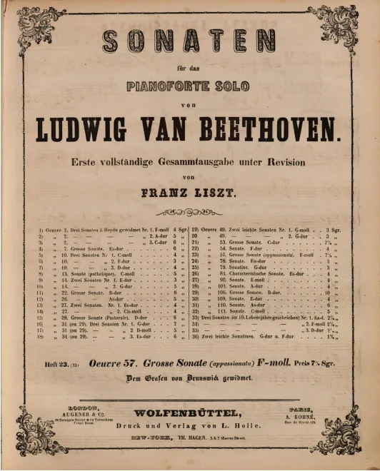 Heft 23: Piano Sonata No.23, Op.57