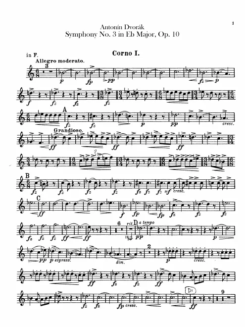 Horn 1, 2, 3, 4 (F, E)