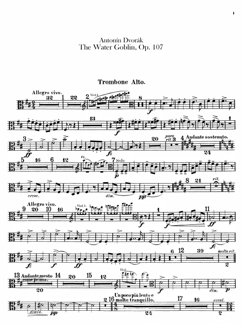 Trombone 1, 2, 3, Tuba
