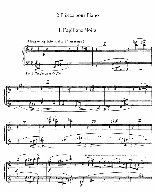 I. Papillons Noirs (Black Butterflies)