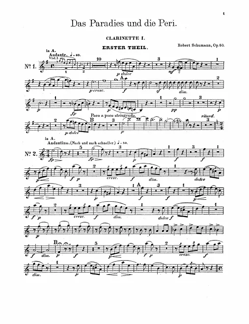 Clarinet 1, 2