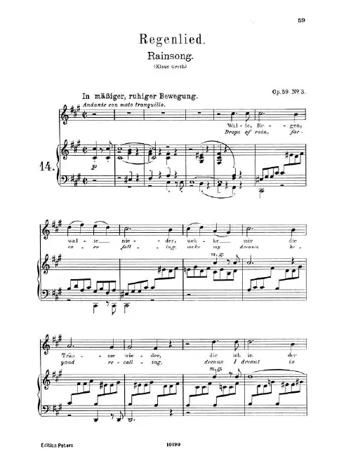 3. Regenlied