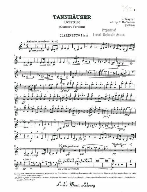 Clarinet 1, 2 (A)