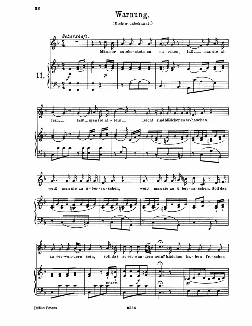 Complete Score (original / high voice, )