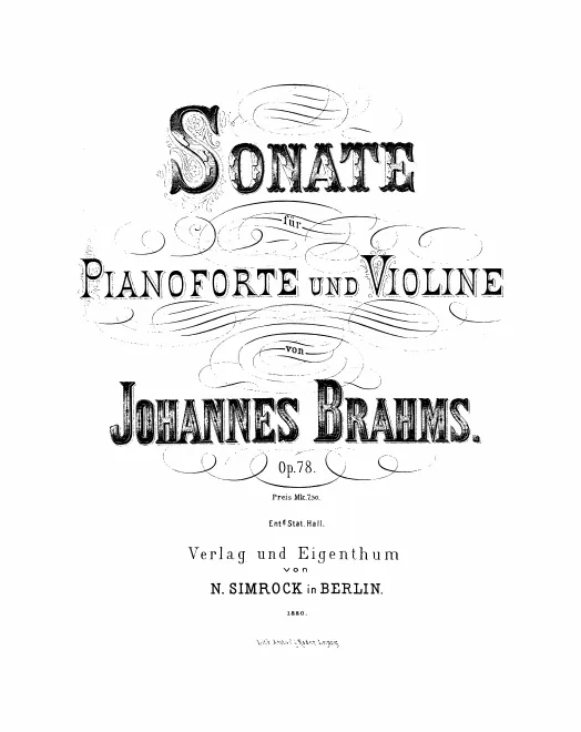 Complete Score and Violin Part (black and white)