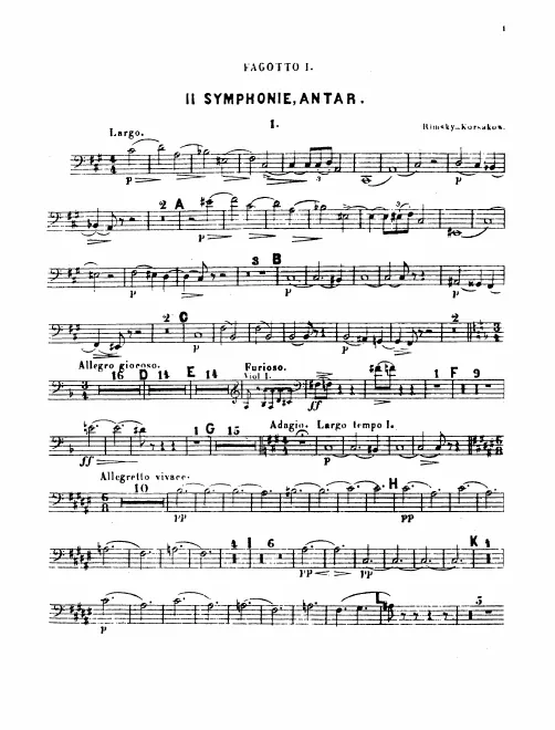 Bassoon 1, 2