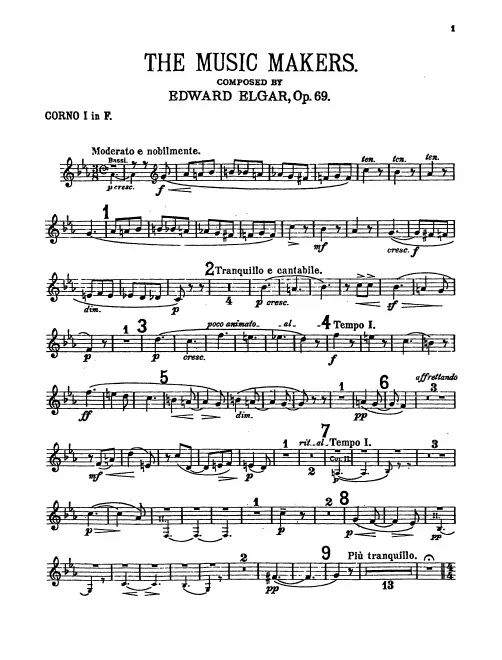 Horn 1, 2, 3, 4 (F)
