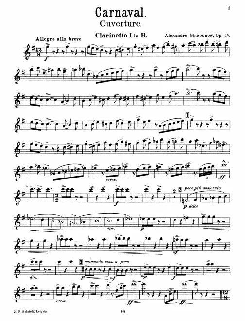 Clarinet 1, 2, 3 (B♭)