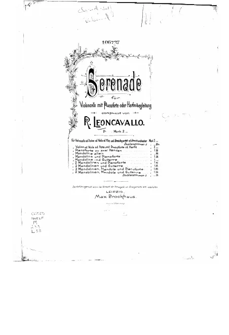 Piano score