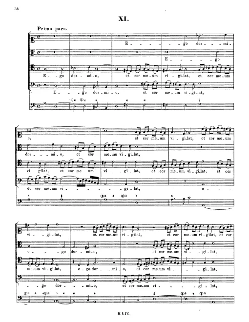 Ego dormio, et cor meum vigilat, SWV 63
