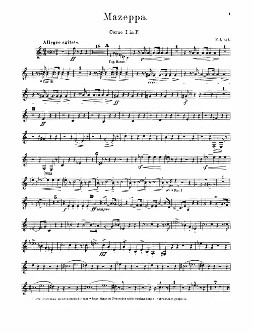 Horn 1, 2, 3, 4 (F)