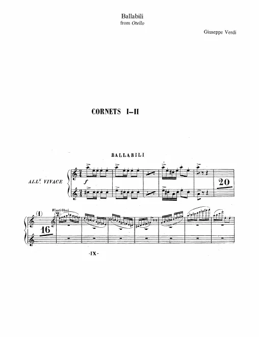 Cornet 1/2 (C)
