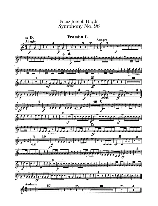 Trumpet 1, 2 (D)