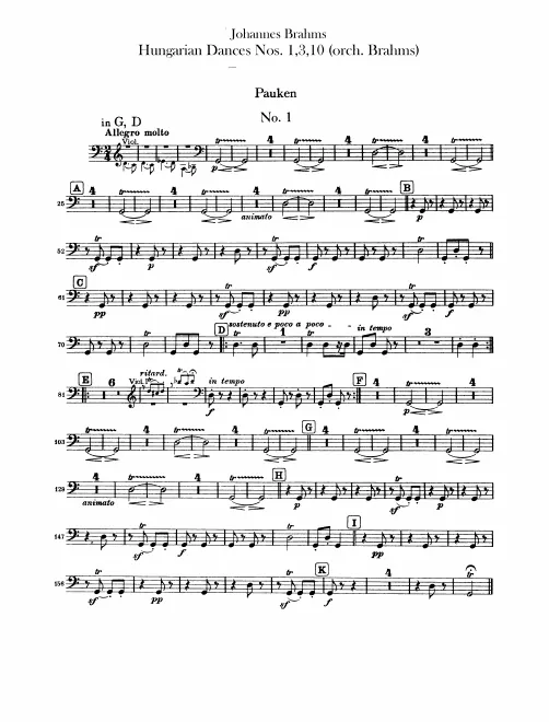 Timpani, Triangle/Cymbals/Bass Drum