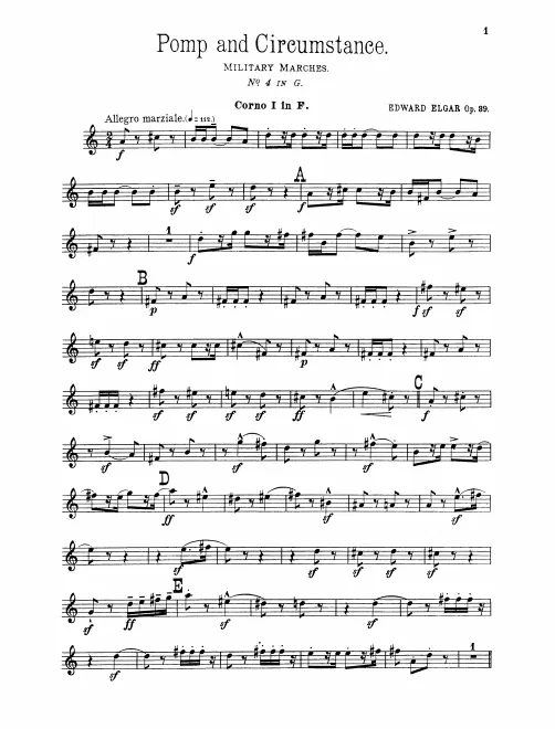 Horn 1, 2, 3, 4 (F)