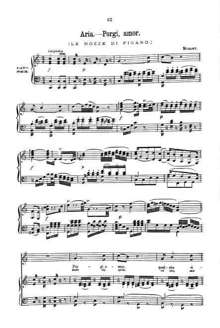 Porgi amor (Act II, No.10) - C major
