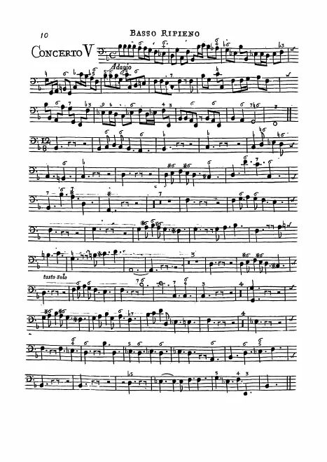 Continuo (Cellos, Basses, Keyboard)