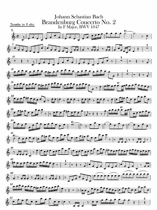 Trumpet solo (F alto)