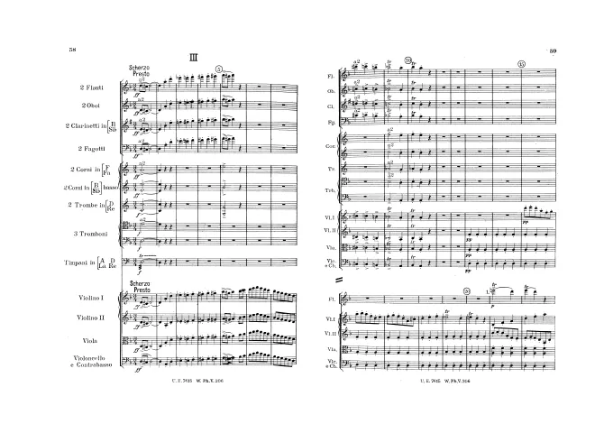 3. Scherzo. Presto 4. Finale. Moderato (andante) - Allegro vivace