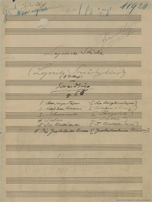Selections (Nos.1-4, 6)